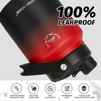 NATURE PIONEOR Insulated Water Bottles with Strap Pouch - 84 oz Stainless Steel Vacuum Bottle with Holder/Carrier/Sleeve - 18/8 Food Grade 84oz Water Jug