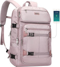 PIJUSHI Travel Backpack for Women Flight Aprroved Carry on Bag Large Casual Luggage Backpack Fit 16 inch Laptop(PE050 Ashen Purple)