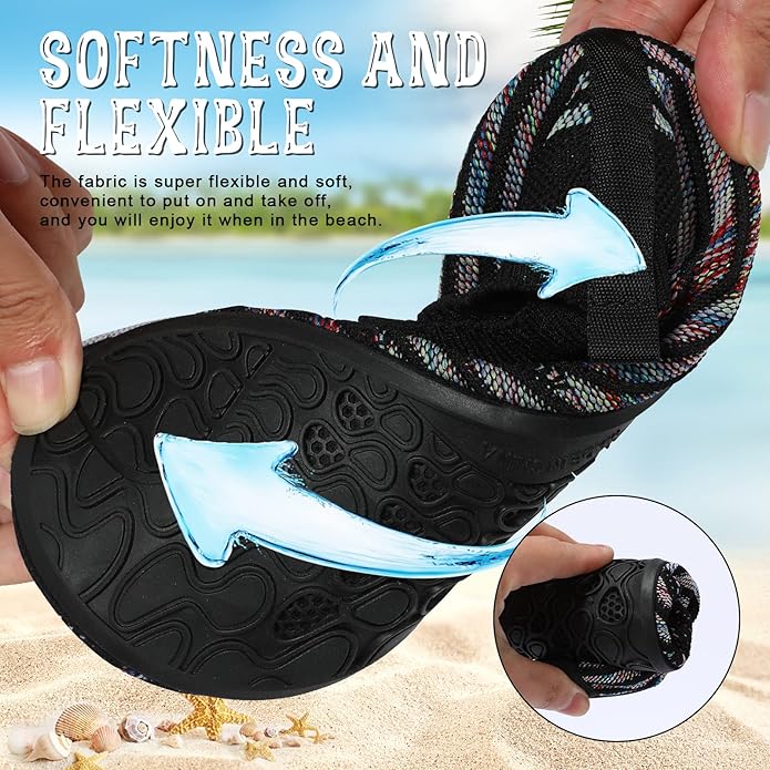 ANLUKE Womens Mens Water Shoes Barefoot Quick-Dry Aqua Socks for Beach Swim Surf Water Sport