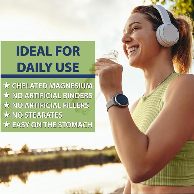 Active Lifestyle 4X Magnesium Supplement, Magnesium Glycinate, Taurate, Malate, Orotate Complex, Calm Sleep, GMO Free, Gluten Free, Soy Free, Dairy Free, Lab Tested, Made in USA