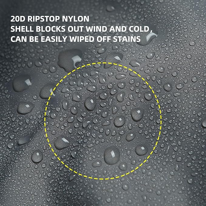 ROCK CLOUD Packable Camping Blanket Ultralight Outdoor Blankets Stadium for Hiking Camp Travel Outside Sports, Grey