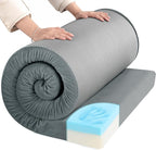 HOMBYS 3 INCH Thick Waterproof Memory Foam Camping Mattress for Outdoor Sleeping, Portable Roll Up Mattress Pad Mat for Travel Truck Bed Tent