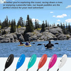 Adjustable Kayak Paddle with Carbon Shaft and PP Blade Available in 220-230/220-240/230-250cm Floating Lightweight Kayak Oars with Original Pattern