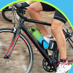 OLDLEY 25 oz Water Bottle, Motivational Water Bottle with Time Marker, Sports Water Bottle With Strap, Leakproof & BPA Free Large Water Bottles for School, Gym, Travel, Outdoor, Tritan,Green&Blue