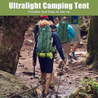 Night Cat Ultralight Tent 1 Person for Professional Backpacker Hiker 2 LBS Only Lanshan Backpacking Bivvy Ground Tent Heavy Rain Waterproof Trekking Pole Not Included