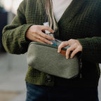 Peak Design Small Tech Pouch, Charcoal, Electronics Organizer for Travel or Everyday Carry, Origami-Style Storage, Cable Pass-Through, Weatherproof Recycled Nylon, Gear Carry Bag for Men and Women