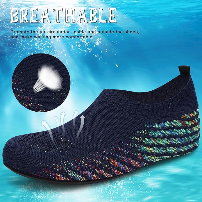 ANLUKE Womens Mens Water Shoes Barefoot Quick-Dry Aqua Socks for Beach Swim Surf Water Sport