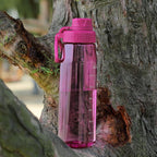 Water Bottle 32oz, clear water bottle with Spout Lid and Carry Handle, Reusable, Tritan, BPA Free, Hiking Water Bottle Suitable for Travel, Outdoors, Gym, Travel, Home, School (Rose)