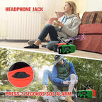 5000mAh Emergency Crank Weather Radio, iRonsnow NOAA/FM/AM Solar Radios, Portable Survival Radio with SOS, Earphone Jack, 1W 4 Modes LED Flashlight, Cell Phone Charger for Camping Hiking