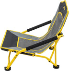 ALPS Mountaineering Rendezvous Low Camping Chairs for Adults with Arms, Cool Mesh Center, Powder Coated Steel Frame, Compact Folding Design and Carry Bag