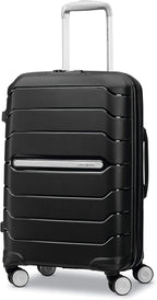 Samsonite Freeform Hardside Carry-On Luggage with Spinner Wheels - Hardshell Suitcase - TSA, Airline-Approved - Expandable Hard Shell, Smooth Rolling Wheels for Lightweight Travel – Black