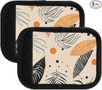 Abstract Tropical Leaves Luggage Handle Wrap for Suitcase Luggage Tags Handle Covers Identifiers Soft Decorations Travel Accessories 2 Pack