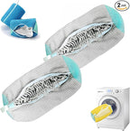 Shoe Washing Machine Bag Sole suds Magic Bag Laundry Shoes Bag (2pc Grey)
