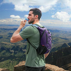 Lightweight Hydration Backpack, Running Backpack with 2L Water Bladder, Hydro Water Daypack for Cycling Hiking Rave for Men Women