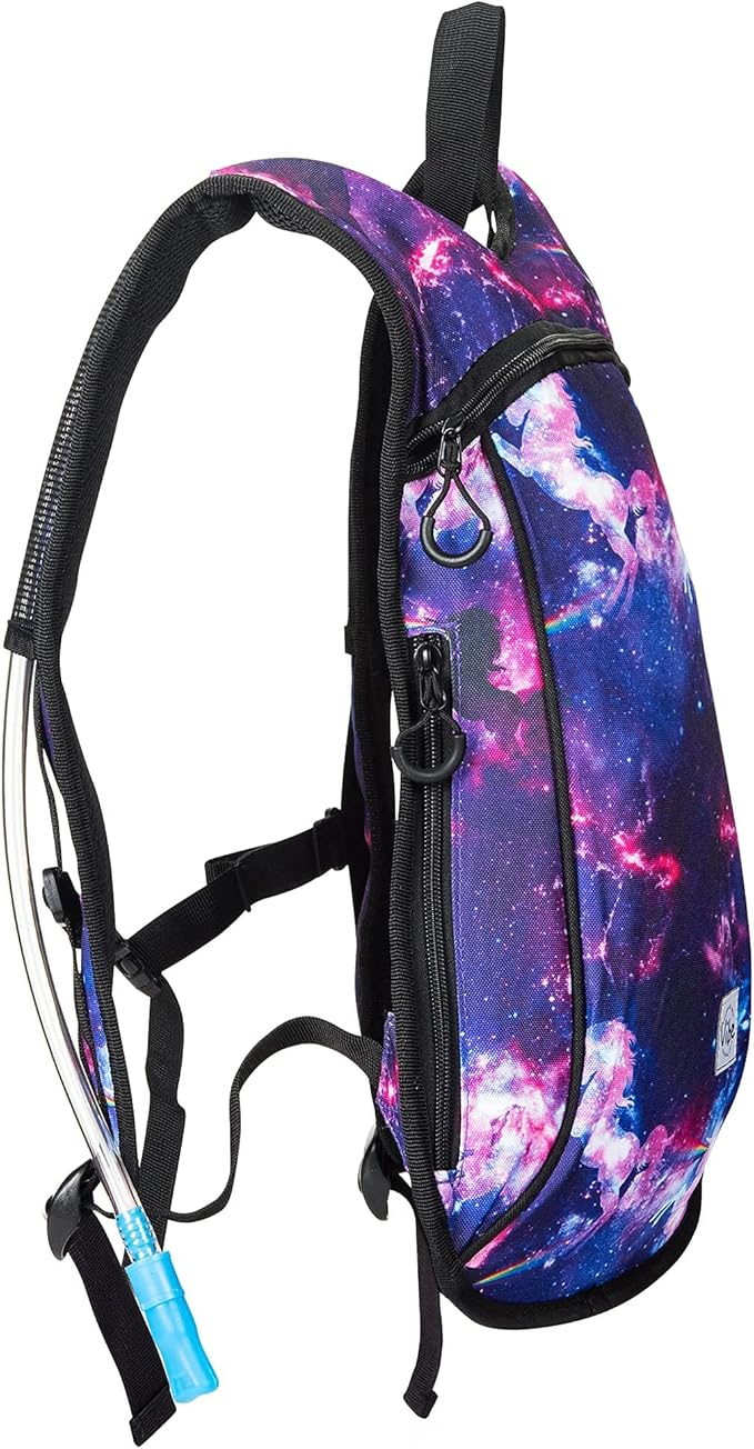 Vibe Festival Gear Hydration Pack Backpack with 2L Water Bladder for Women, Men, Teens, Kids - Hydropack Hydro Sports, Outdoor, Running, Camping, Hiking, Festivals, Raves