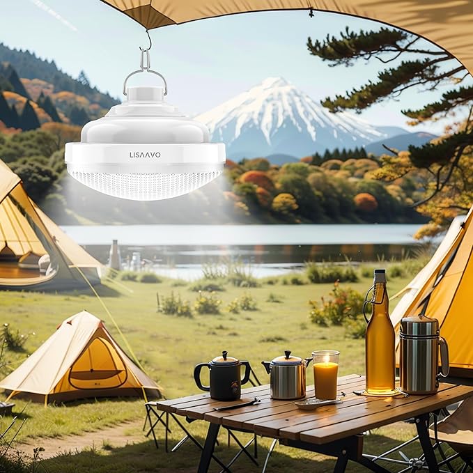 Tent Light Rechargeable 2400mAh Waterproof for Camping,Outdoor,Power Outage(4 Pack)