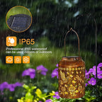 Hummingbird Lantern Solar Outdoor, Birthday Gifts for Women, Solar Light Outdoor Waterproof LED Decorative Garden for Lawn, Landscape, Patio, Porch Hanging Lantern for Ladies, Mom, Grandma