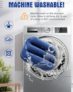 Ultralight Inflatable Camping Pillow for Sleeping – Soft Velvet Cover, Compact & Portable, Ergonomic Neck Support, Machine Washable Air Pillow, Perfect for Travel, Hiking, Backpacking – Blue