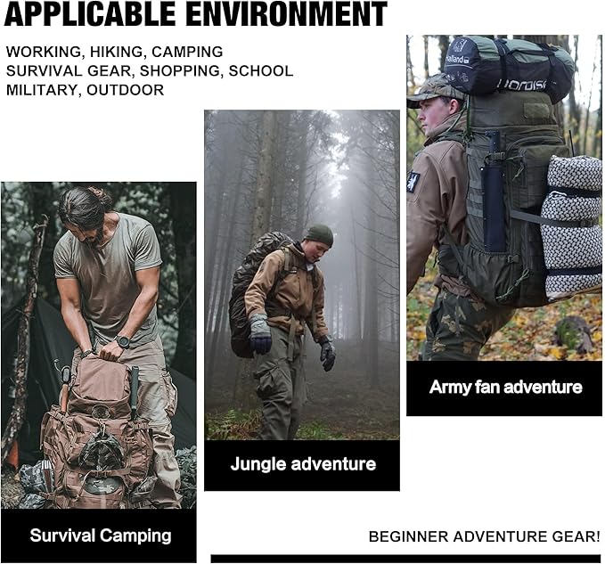 Mardingtop 35L Tactical Backpacks Molle Hiking daypacks for Camping Hiking Military Traveling Motorcycle