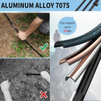 Portable Foldable Hiking Poles, 7075 Aluminum Adjustable Walking Sticks with Quick - Lock, Ideal for Hiking, Camping, and Mountain Trips 2pc Trekking Poles