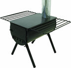 Camp Chef Alpine CS14 Heavy Duty Cylinder Tent Cabin Stove with damper and side shelves
