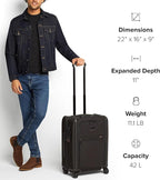 TUMI Alpha Continental Dual Access 4-Wheeled Carry-on Luggage - Rolling, Lightweight Suitcase - Secure Suitcase with Lock