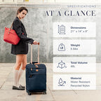 Bric's X Travel - Carry-On Luggage Bag with Spinner Wheels - 21 Inch - Luxury Luggage Bag - Navy