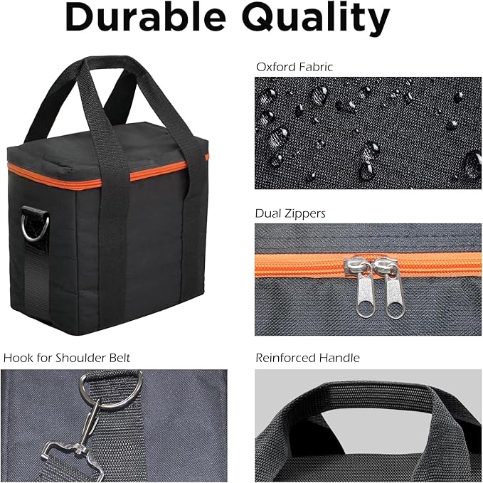 ZeroKor Portable Power Station Generator Carrying Case Compatible With R200 Power Stations (R200 Power Station Not Included) Travel Carrying for Outdoor Essentials