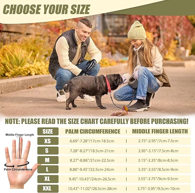 Pixel Panda Winter Gloves for Men Women Warm Touchscreen Gloves for Cold Weather Thin Water-Resistant Windproof Non-Slip Gloves for Cycling, Driving, Running, Hiking