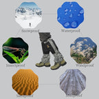 Adjustable Leg Gaiters,Snow Boot Guard Gators,Shoe Gaiters,Waterproof Hiking Gaiters for Hunting,Running,Snow,Mountain Climbing,Yard Work