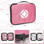 305Pcs Car First Aid Kit Refill Supplies for Business Home First Aid Emergency Kits for Office Business Compact Lovely Bag for Outdoor Activities Skating Boating