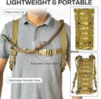 5L Hydration Pack, Water Backpack with 3L Water Bladder, MOLLE System for Outdoor Hiking, Biking, Running