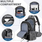 Hiking Backpack 30L Lightweight Travel Daypack Small Day Pack for Men Women Outdoor Camping Backpacking, Black