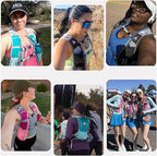 Azarxis Running Water Bottles Flask BPA Free Leakproof Hydration Vest Packs Waist Belt Replacement for Triathlon Marathon Hiking Cycling Climbing Runner