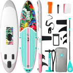 Niphean Inflatable Stand Up Paddle Board with SUP Accessories, Anti-Slip EVA Deck, 10’6’’ Inflatable Paddle Boards for Adults & Youth of All Skill Levels