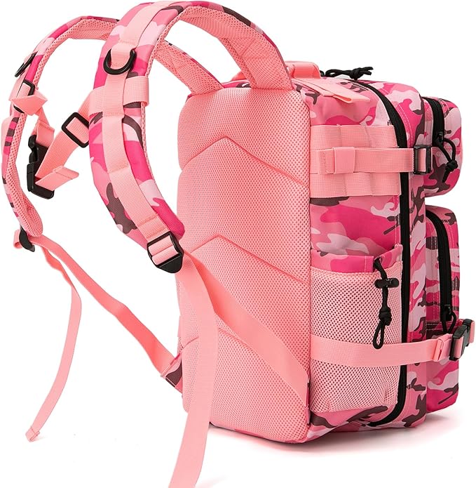 QT&QY 25L/45L Military Tactical Backpack For Men Molle Daypack 3 Day Bug Out Bag Hiking Rucksack With Bottle Holder