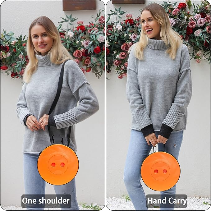 ALEVMOOM Portable Telescoping Collapsible Stool with Cushion & Bag, Retractable Folding Stool for Adults, Lightweight But Sturdy Capacity 440 lbs for Camping Fishing Hiking BBQ