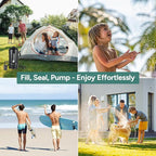 DR.PREPARE Portable Shower for Camping, 4/5 Gallons Camping Shower Bag, Portable Outdoor Shower with Pump for Hiking, Climbing, Pet Cleaning, Car Washing, Beach & Emergency