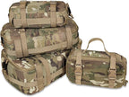 4 Set Tactical Packing Cubes ，Compressible Mesh Duffle Storage Bag,Portable Edc Molle Pouch Organizer.