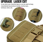 Upgrade Molle Rip Away Ifak Pouch, Tactical Small Belt First Aid Pouch Medical Utility EMT Pouch Only