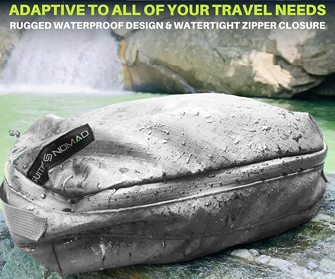 Adventure Travel Packing Cubes, IP65 Water&Dust Proof Organizer Wet Bags