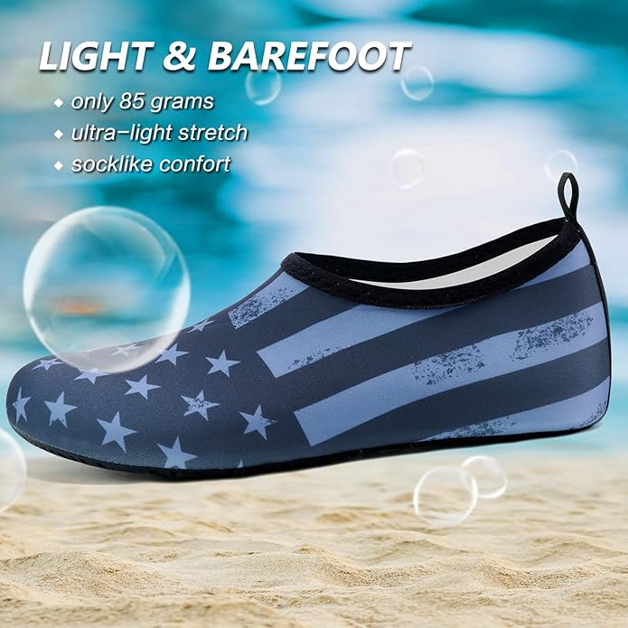 Deevike Water Shoes for Women Men Barefoot Quick-Dry Aqua Socks Slip-on for Beach Swim Surf Yoga Exercise