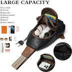 Sling Bag Crossbody Bags for Women Small Cross Body Bag Fanny Packs Chest Sling Purse for Daily Travel Leisure Sport