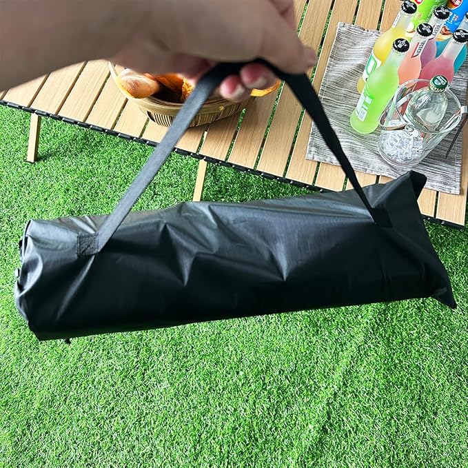 Outdoor Camping Backrest,Lightweight Foldable Chair,Park Leisure backrest,Beach Portable Single Lazy Chair,Aluminum Lazy Comfortable Backrest (Carbon Black)