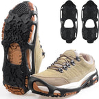 Spikeless Ice Cleats Snow Traction Crampons Anti-Slip Ice Grippers for Shoes and Boots Indoor Slip-On Ice Traction Devices Aids Rubber Footwear for Indoor/Outdoor