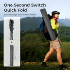 LET'S CAMP Camping Chair 2 Pack Folding Chair with 3-Can Cooler Bag Portable Lawn Chair with Cup Holder,Storage Pocket, Supports 225LBS, Collapsible Chair for Camp, Beach, Picnic (Grey)