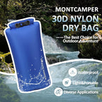 Upgraded 30D Nylon Waterproof Dry Bag-Extra Large Storage Sack for Hiking, Kayaking and Rafting-Roll Top Closure-Float on Water(20L/Blue)
