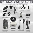 Novelty 11'6" x 35" Inflatable Stand Up Paddle Board with Seat- Stable SUP Board for Adults - Portable Paddleboard for Yoga, Surfing, Fishing - Includes Full Accessories Kit