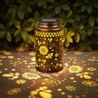 Sunflower Gifts for Women,Bee Solar Lanterns Outdoor Waterproof, Metal Hanging Lights Decorations for Garden Yard Lawn Patio, Unique Gifts for Women Mom Grandma Mother Christmas
