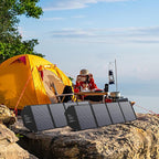 100W Portable Solar Panel for Power Station Generator, iPhone, Galaxy, Tablets, Foldable Solar Charger with USB QC 3.0/USB C/18V DC, IPX4 Waterproof Solar Panels for Camping Outdoor Van RV Trip